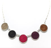 Sisal Five Disc Necklace