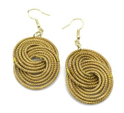 Gold Grass Earring Large