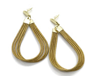Gold Grass Earring Large